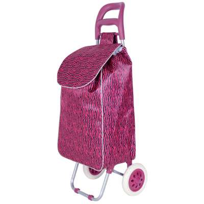 folding camping aluminum desk shopping trolley bag with EVA wheels