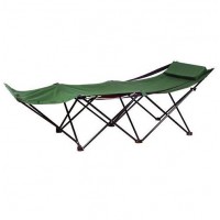 New design outdoor folding cot potable camping folding single beds with pillow