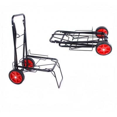 Foldable Luggage Trolley Portable Folding Hand Truck And Dolly Collapsible Hand-pull Shopping Luggage Cart