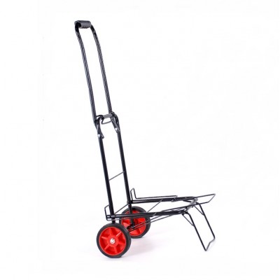 Steel Folding Carrying Hand Cart Warehouse Logistics Hand Trolley Shopping Carrying Hand Cart