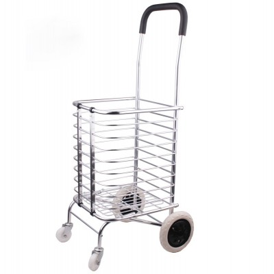 Shopping Cart Portable Grocery Utility Lightweight Stair Climbing Cart Shopping Trolley with Four Wheels for Easy Storage