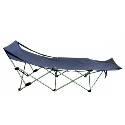 Lightweight portable steel folding single beach bed