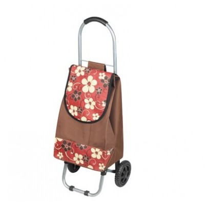 Supermarket 600D Polyester Folding Trolley Cart  foldable Shopping  Bag