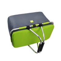 hot item double trolley shopping folding basket